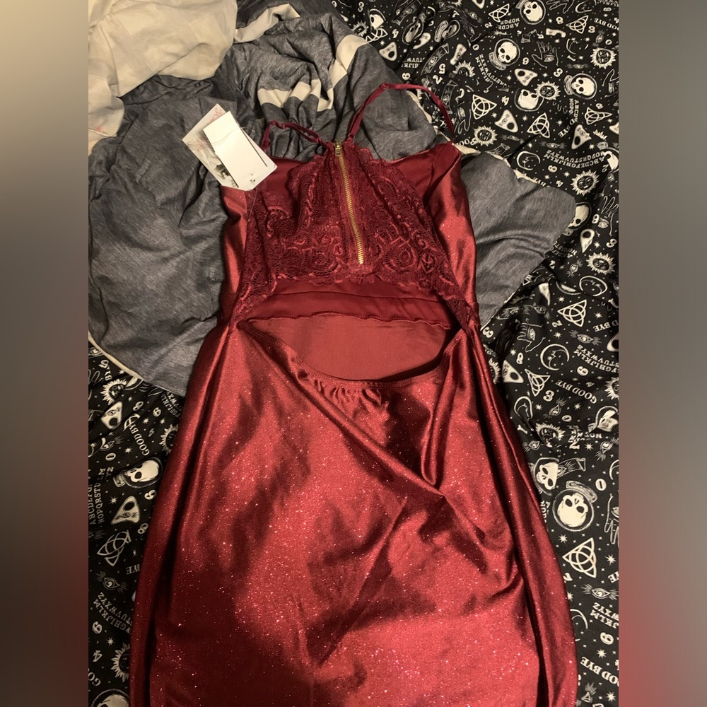 LARGE WINE COLORED DRESS NWT